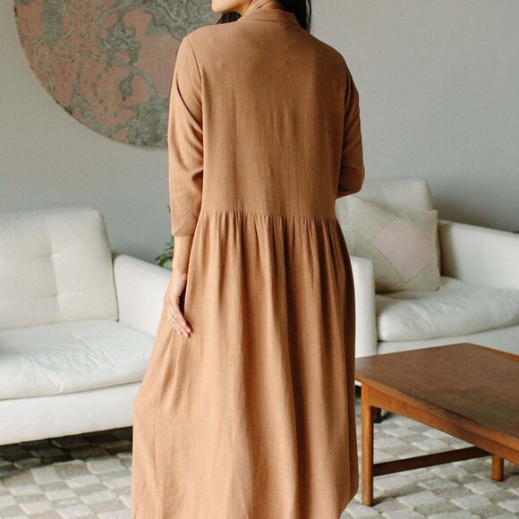 Rachel Pally Leo Dress in Nutmeg in Size Small - Picture 2 of 9